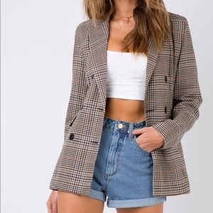 Princess polly mrs Nancy check blazer